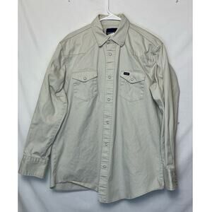 Wrangler Mens XLT Tan Retro Premium Long Sleeve Snap Front Shirt MS713ST Western